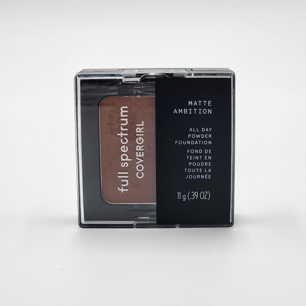 Covergirl Full Spectrum Matte Ambition All Day Powder Foundation Deep Cool 3 New